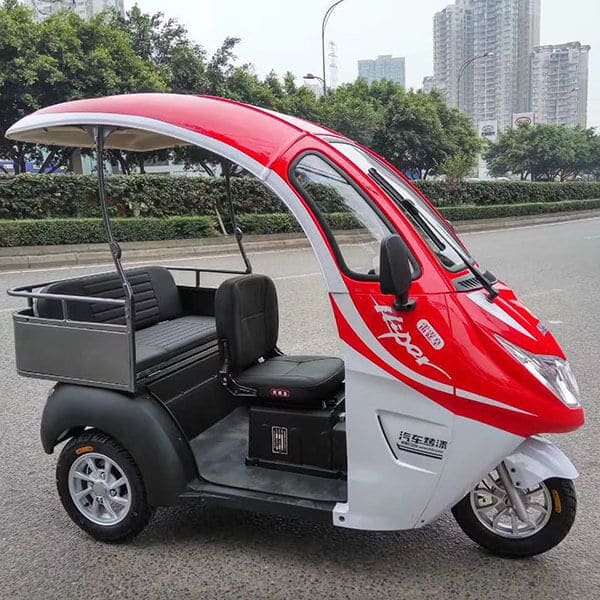electric tourist scooter with roof